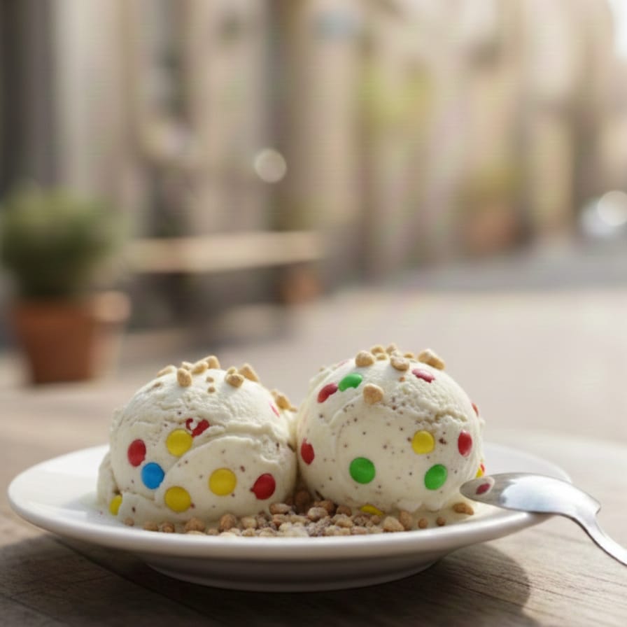 Helado de vainilla